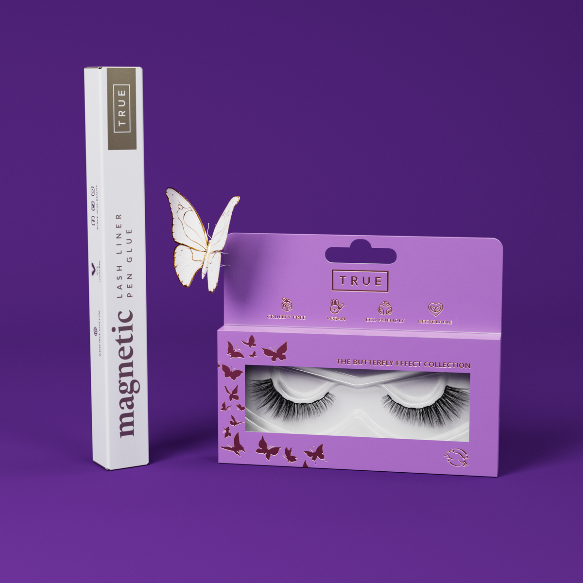 Monarch Muse Lashes & Lash Glue Set True Glue Beauty